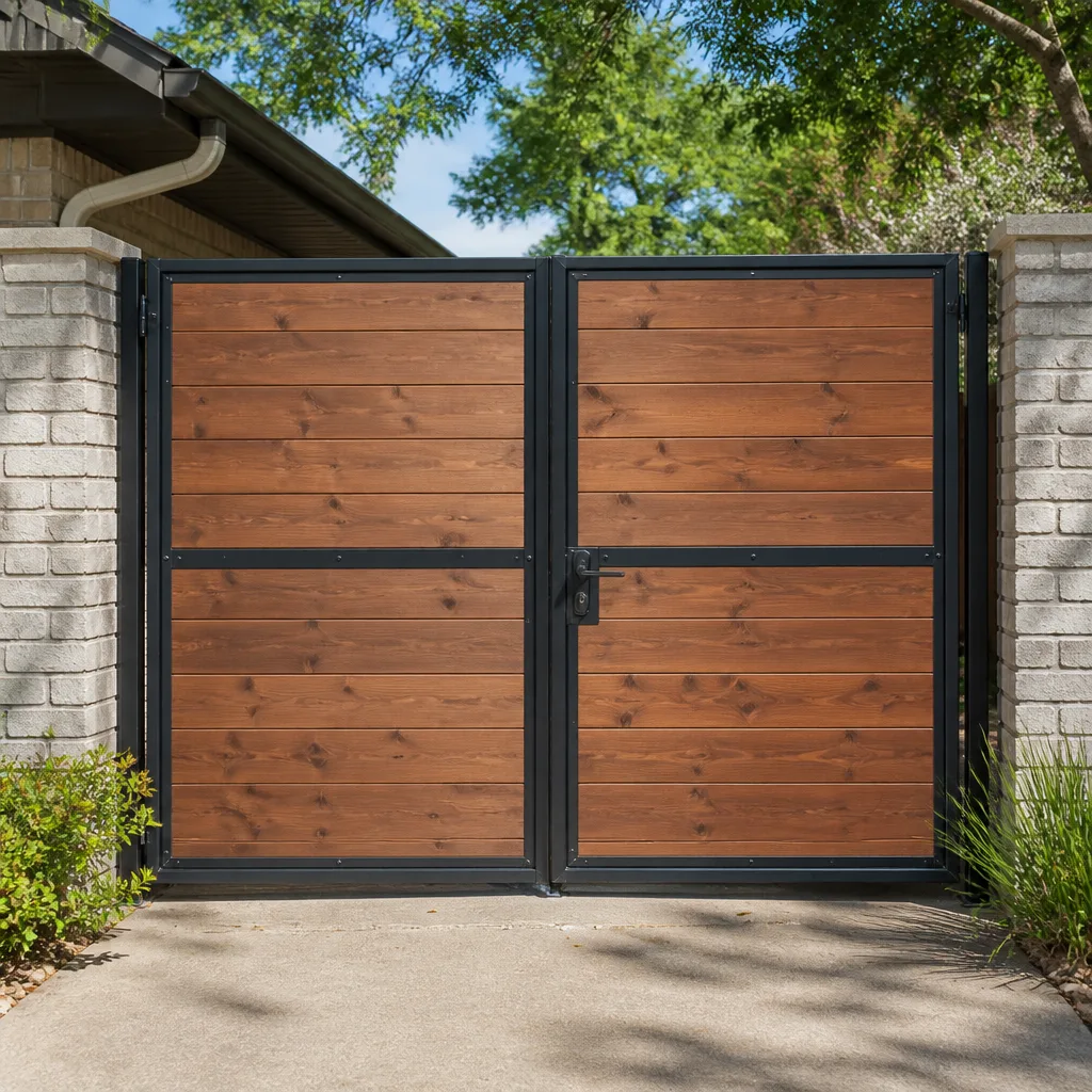 Wood & steel frame